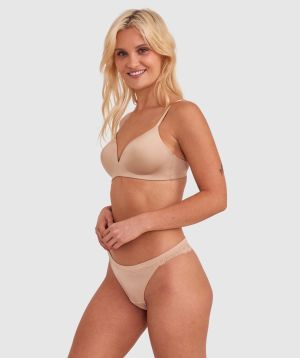 Planet Bliss Lace V String - Nude 2