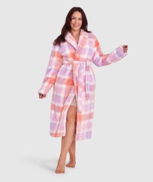 Rory Long Gown - Print Check