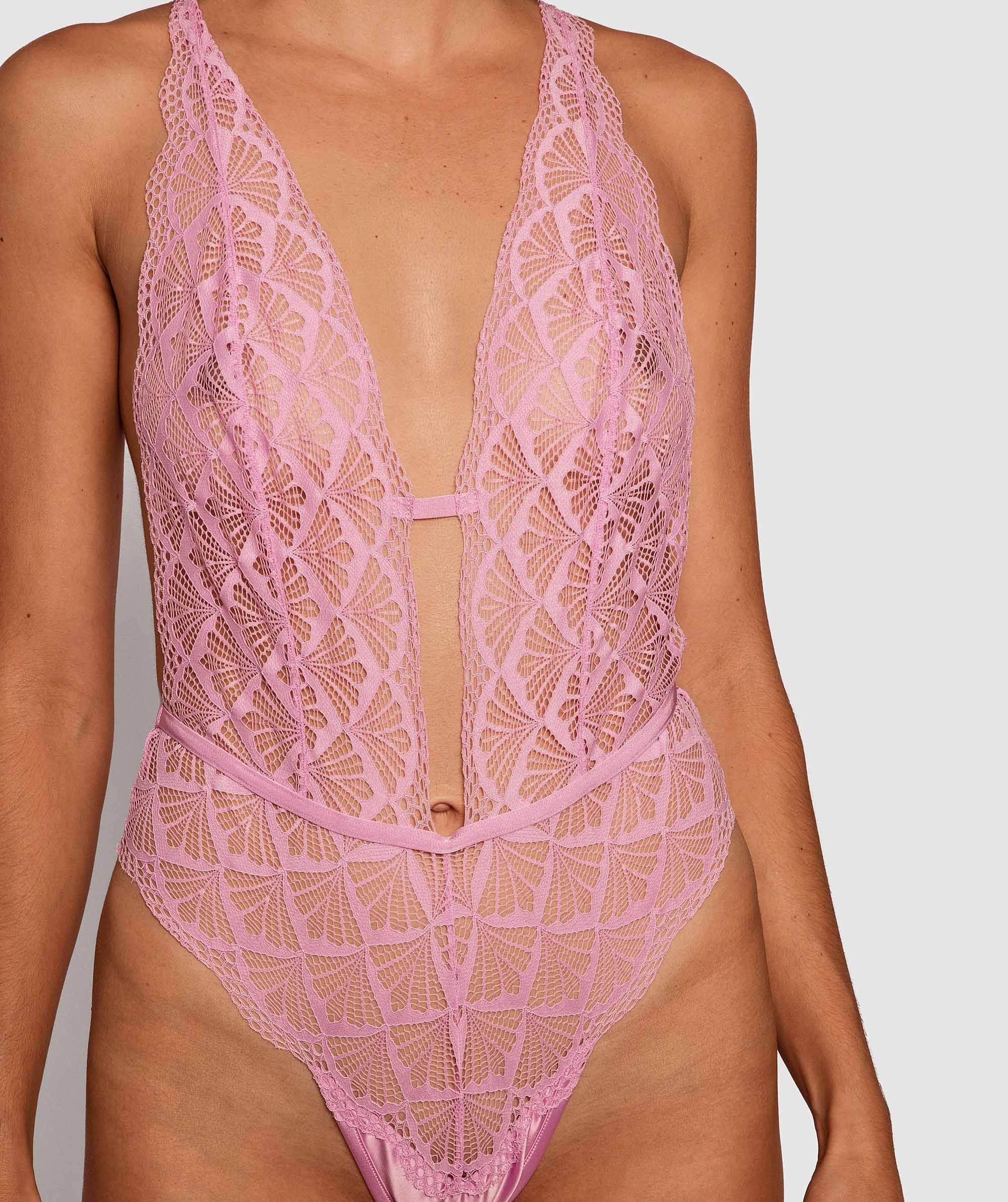 Night Games Night Games Sanaz Plunge Bodysuit - Lilac