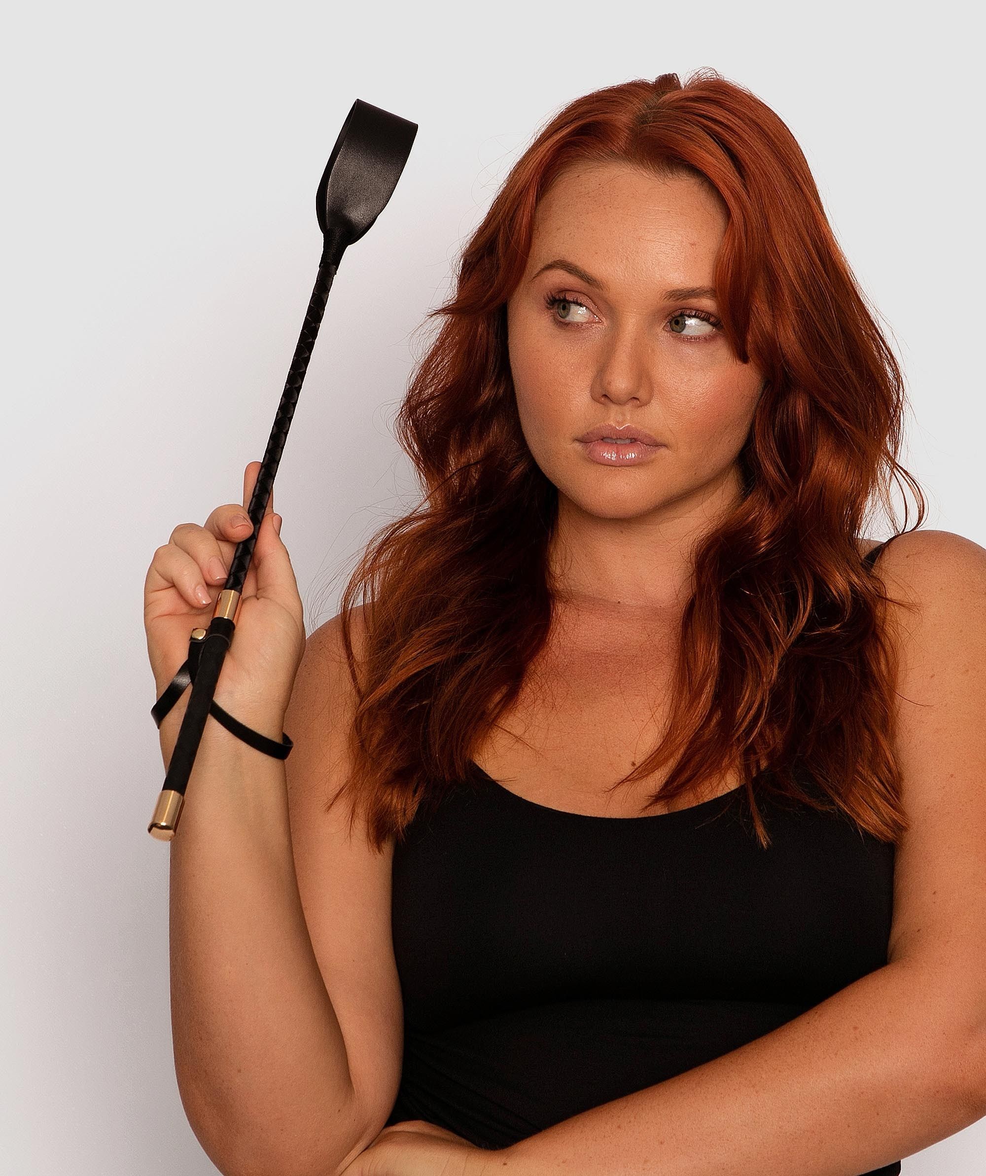 Night Games Riding Crop - Black
