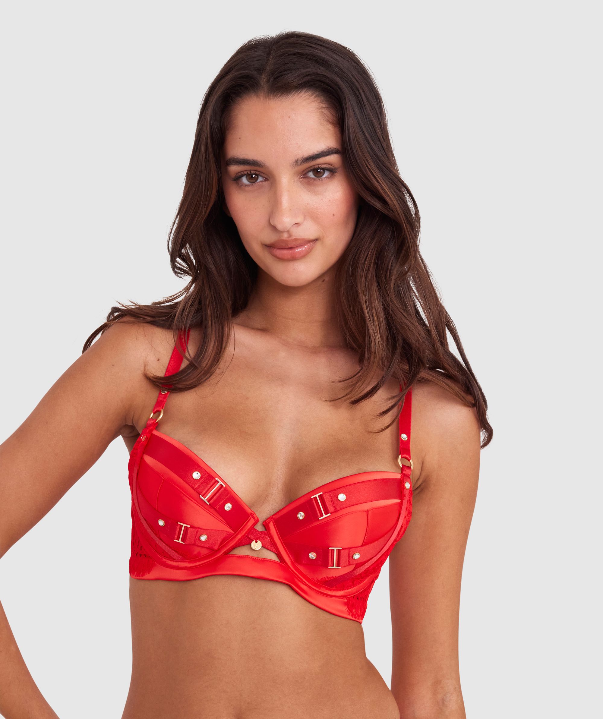 cute red bra