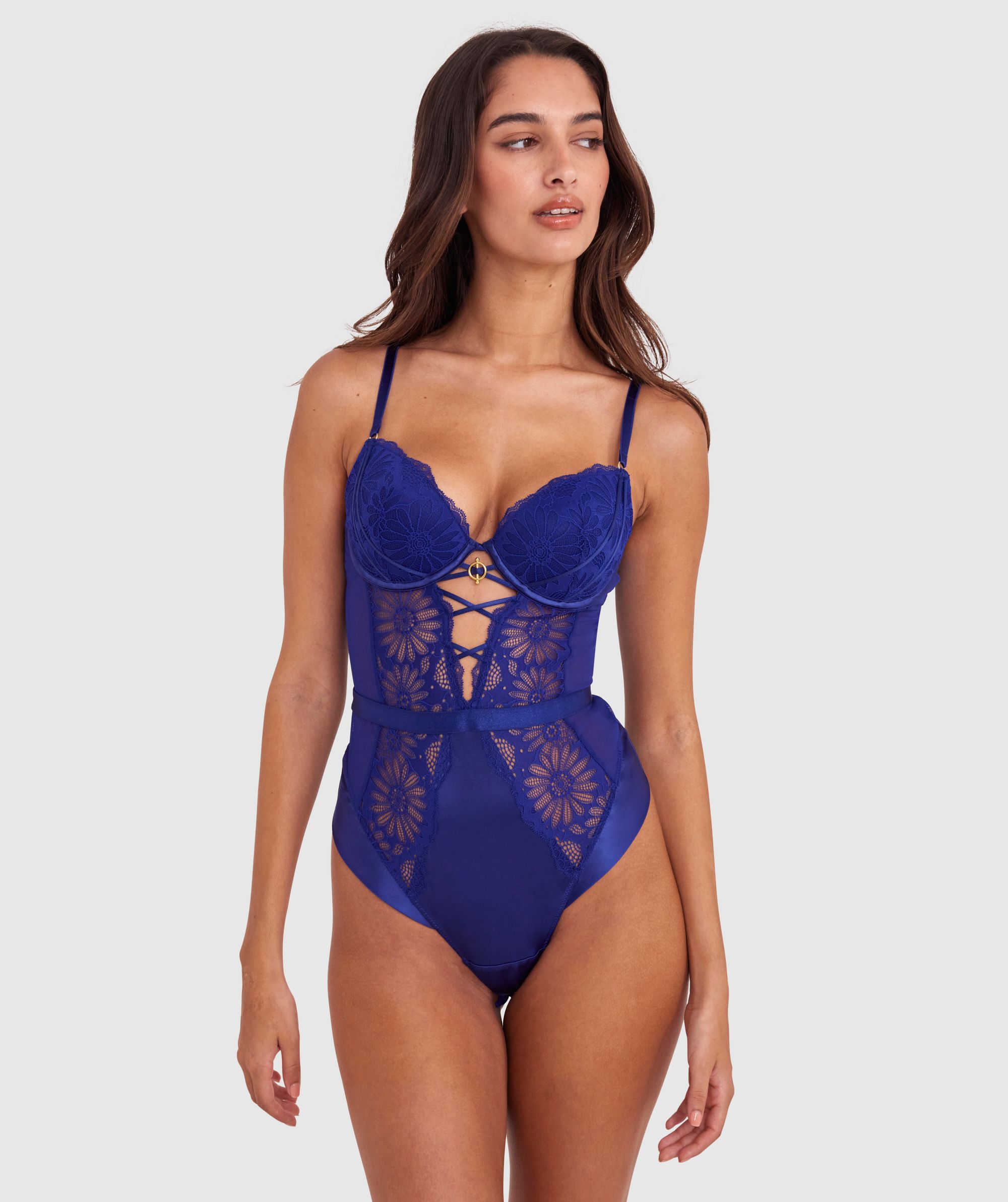 Navy lace bodysuit on sale