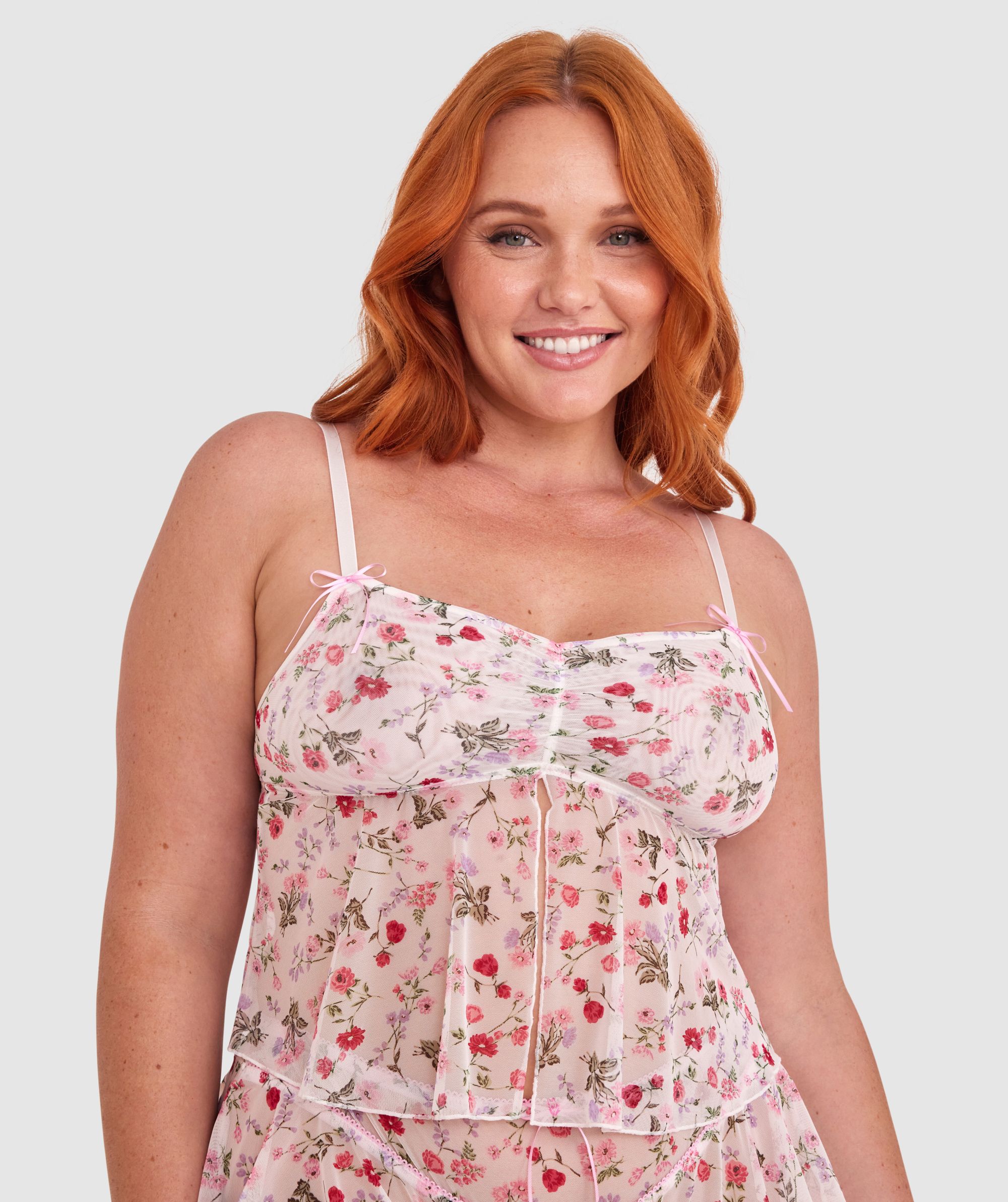 Flora Lace Cami - Azure Rose – Mode Mischief Studios