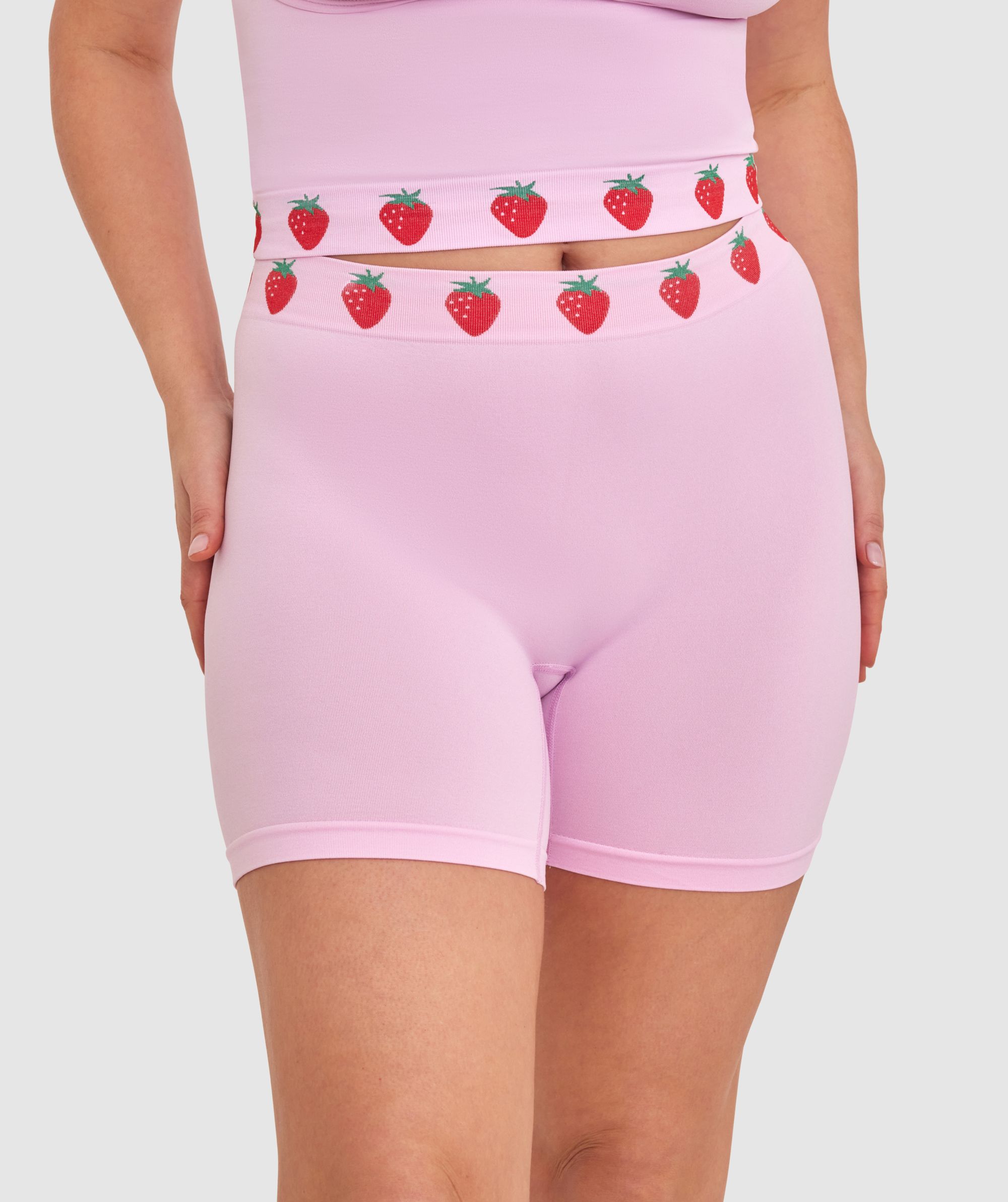 Baby pink biker shorts deals