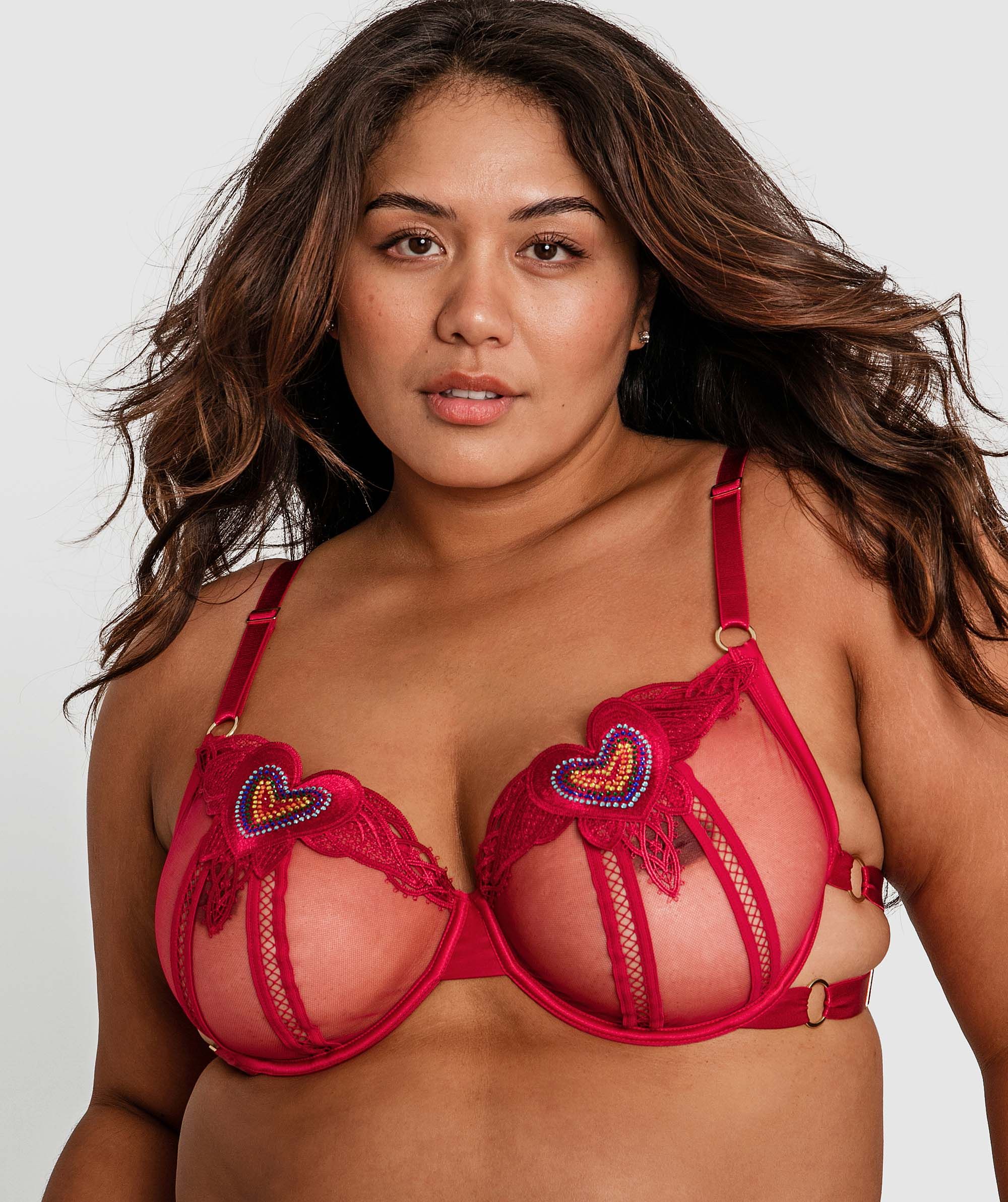 Bras N Things Night Games Valentines Underwire Soft Cup - Red