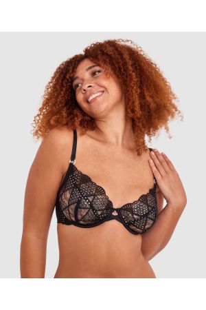 Vamp Regal Underwire Full Cup Bra - Black