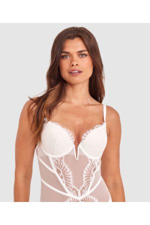 Madhvi Push Up Bodysuit - Ivory