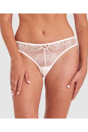 Rosalie Brazilian Knicker - Ivory