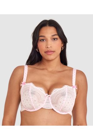 Lela Full Cup Sapphy - Ivory/Light Pink