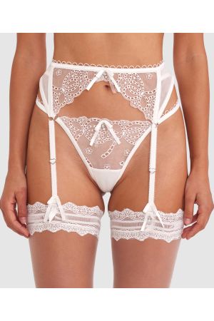 Enchanted Ode To Love Suspender - Ivory