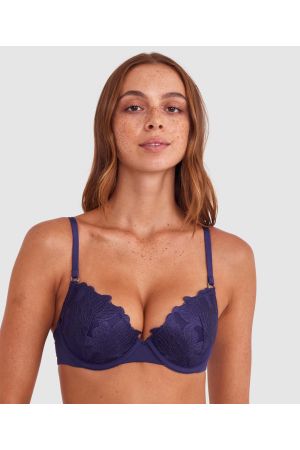 Lillyanna Push Up Bra - Dark Blue