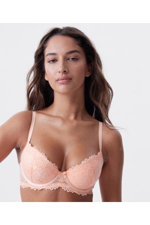 Frankie Lightly Lined Bra - Light Coral