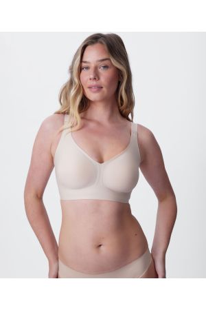 Jelly Wirefree Crop Bra - Nude 1