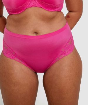 Planet Bliss Lace Full Brief Knicker - Fuchsia Pink