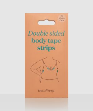 Adhesive Body Tape 20 Strips Pack - Clear
