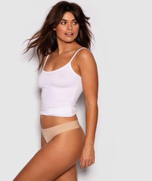 Smooth Comfort Thong Panty - Nude