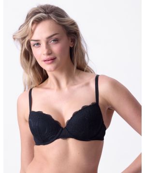 Arya Push Up Bra - Black