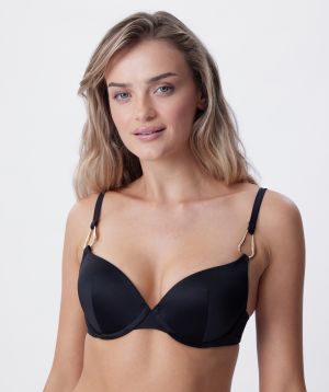 Kos Push Up Swim Top - Black