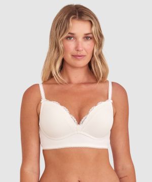 Freya Longline Push Up Wirefree Bra - Ivory