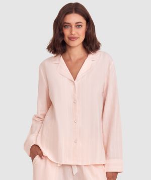 Claire Long Sleeve Top - Print Stripe