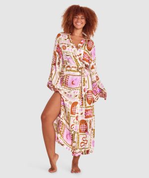 Athalia Long Wrap - Print