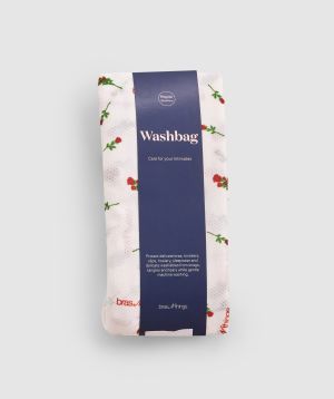 Smell The Roses Regular Washbag - Print Floral/Red