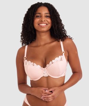 Vamp So Polite Push Up Bra - Pale Pink
