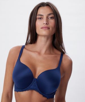 Body Bliss Lace Full Cup Bra - Navy