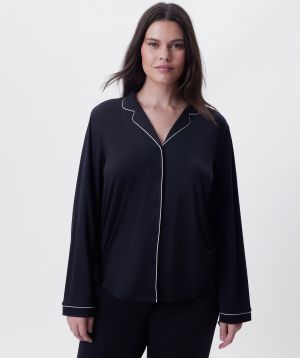 Emilia Long Sleeve Top - Black