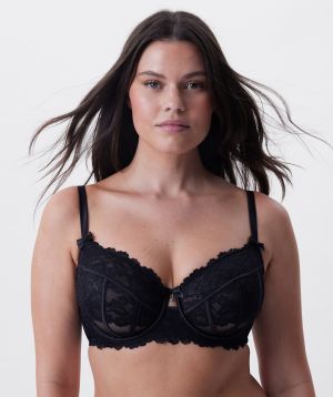 Bethany Full Cup Underwire Bra - Black