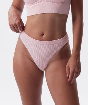 Rib Basics G String - Pink