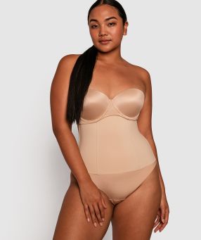 Seamless Full Body Bras N Things Shapewear For Women With Lace Edge,  Negative Ion Tummy Control, And Overbust Bodysuit From Huiguorou, $24.49