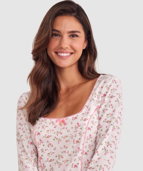 Claudia Long Sleeve - Print Ditsy Floral