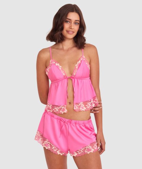 Arla Cami - Pink/Light Yellow