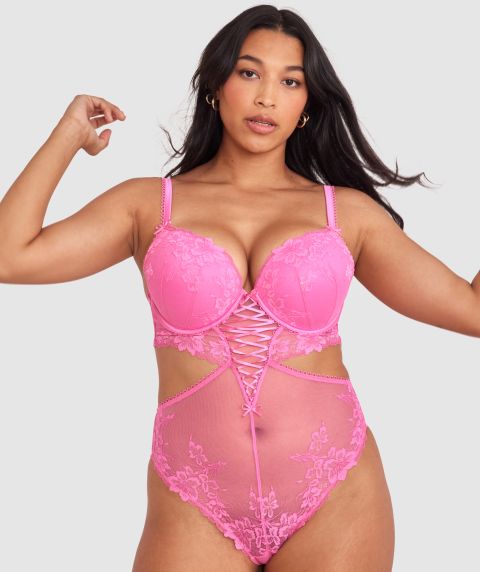 Arla Push Up Bodysuit - Pink