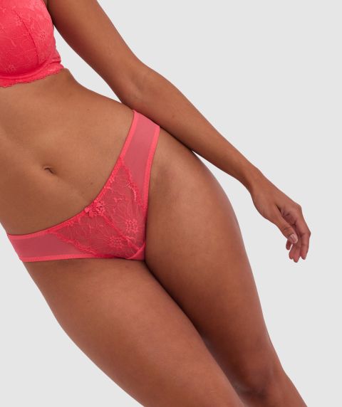 Betty Brazilian Knicker - Light Red