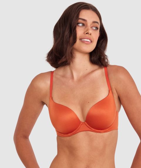 Body Bliss Contour Plunge Bra - Rust