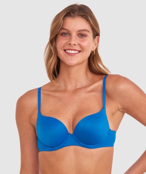 Body Bliss Contour Plunge Bra - Teal