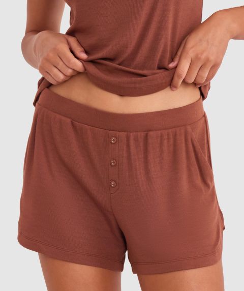 Body Bliss Lounge Short - Brown