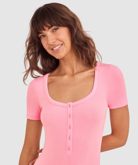 Body Bliss Romper - Pink