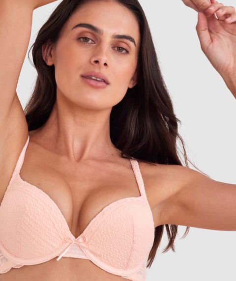 Chrissy Push Up Bra - Blush Pink