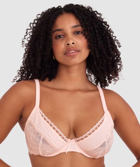 Chrissy Unlined Bra - Blush Pink