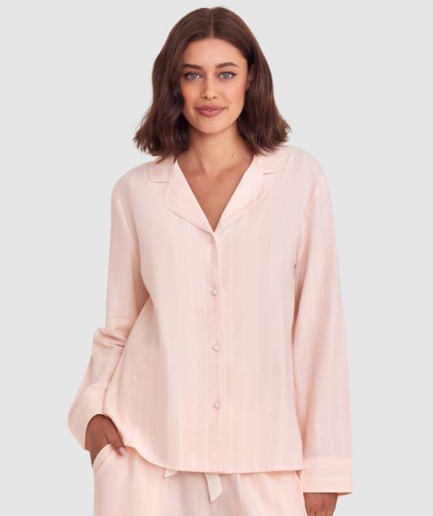 Claire Long Sleeve Top - Print Stripe