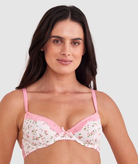 Claudia Unlined Bra - Light Pink