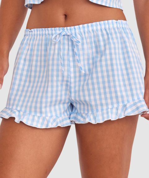 Dorothy Short - Print Check/Blue