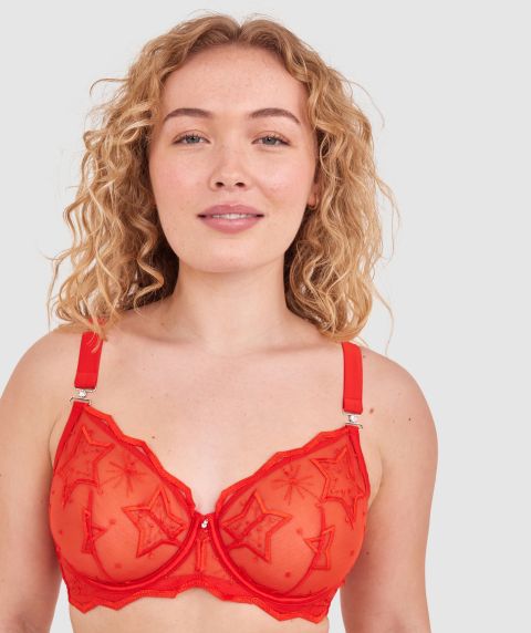 Dua Full Cup Bra - Red