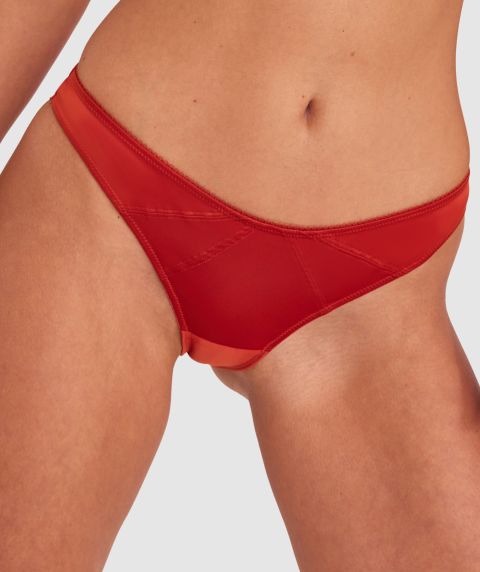 Ebony Brazilian Knicker - Rust
