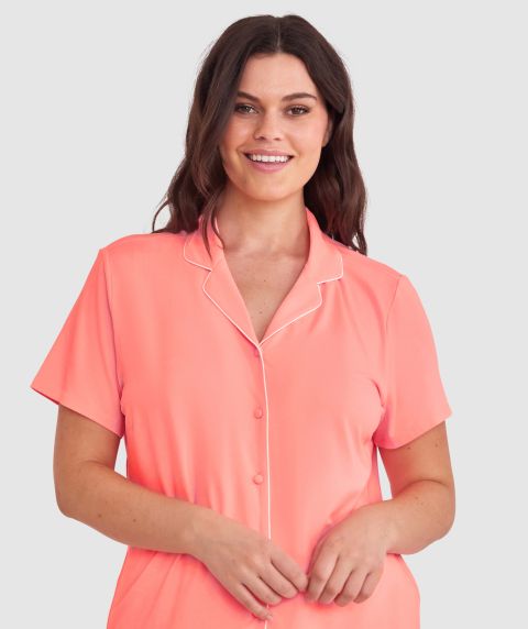 Emilia Short Sleeve Top - Pink
