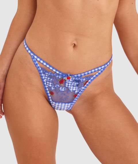 Enchanted Frolic In The Fields G String - Dark Blue/Multicolour