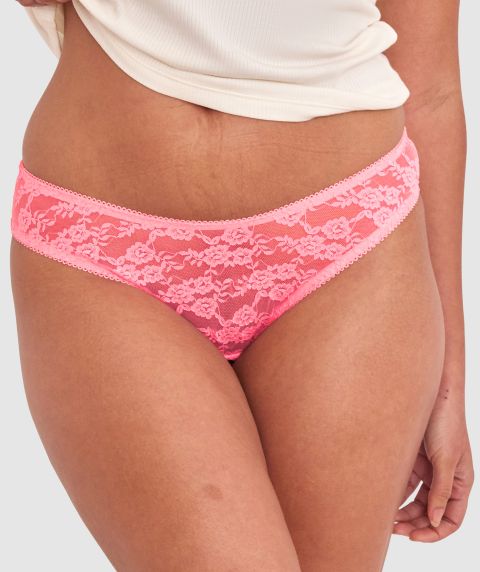 Evelyn Hi Leg Bikini - Pink
